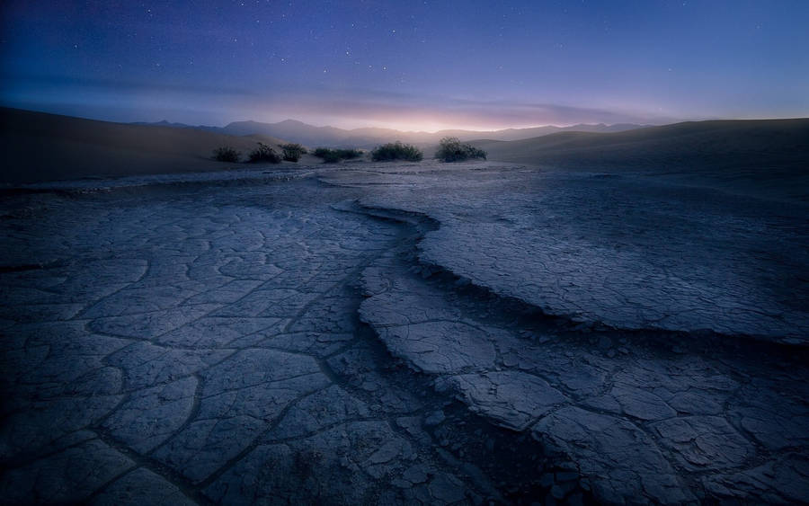 Night Desert Death Valley Wallpaper