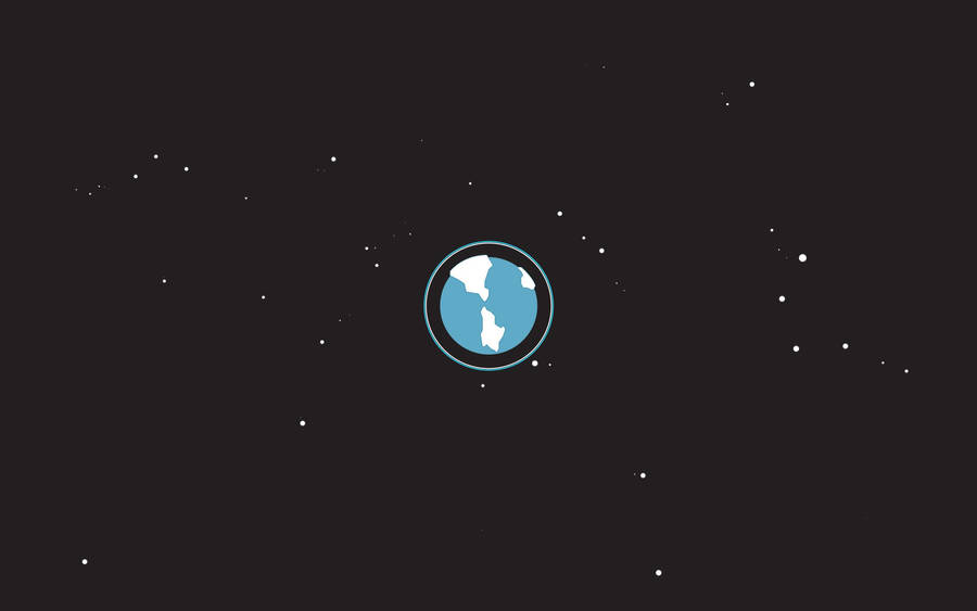 Night Earth Minimalist Laptop Art Wallpaper