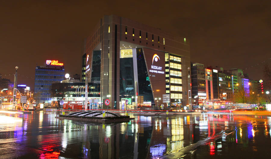 Night Lights In Ankara Wallpaper