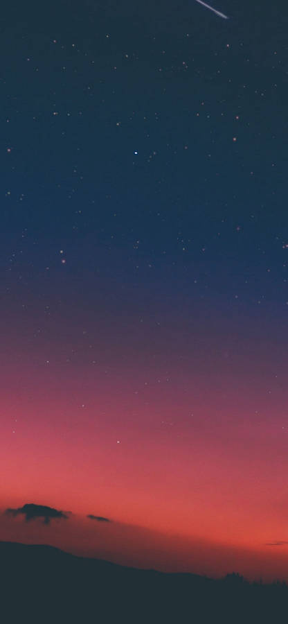 Night Sky Sunset Pink Nature Iphone X Wallpaper. Iphone X Wallpaper