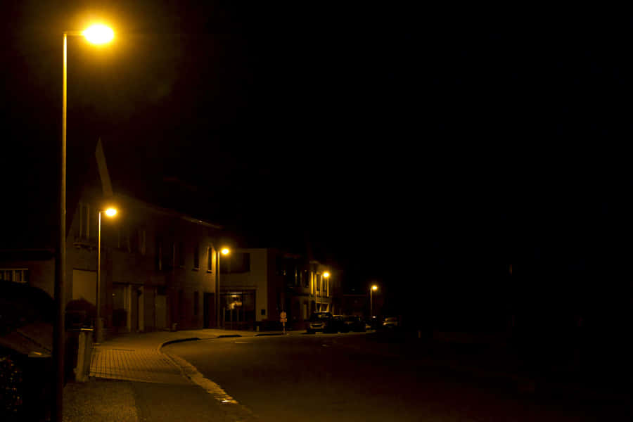 Night Street Darkness Wallpaper