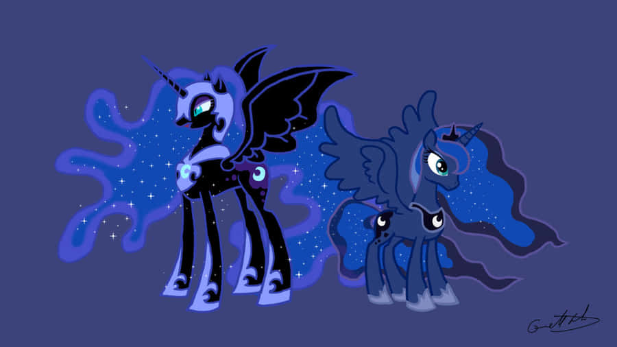 Nightmare Moon Starring In The Night Sky Wallpaper