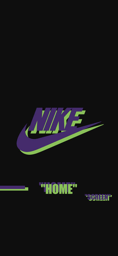Nike Hype Purple Green Wallpaper