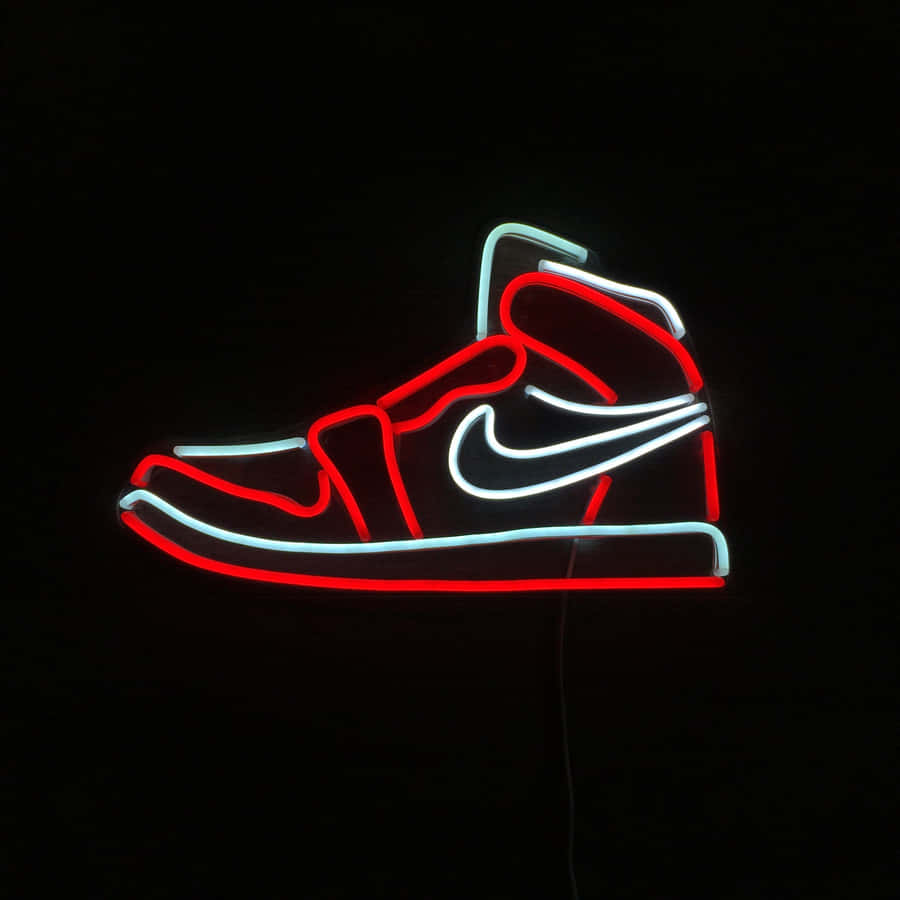 Nike Jordan Led Neon Sign Wallpaper