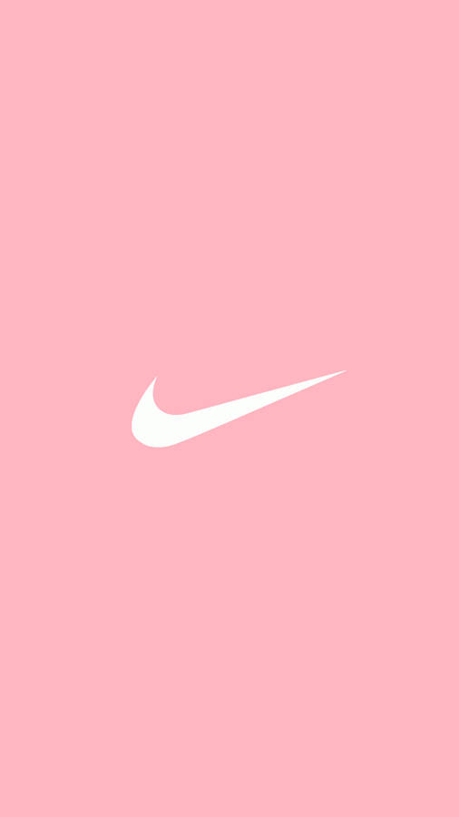 Nike Logo Pink Aesthetic Wallpaper