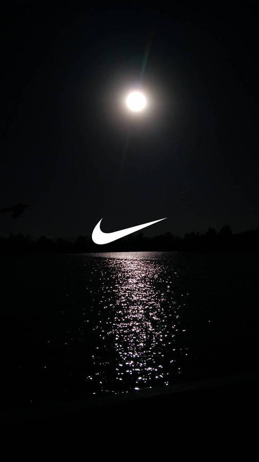 Nike Swoosh In The Night Sky Wallpaper