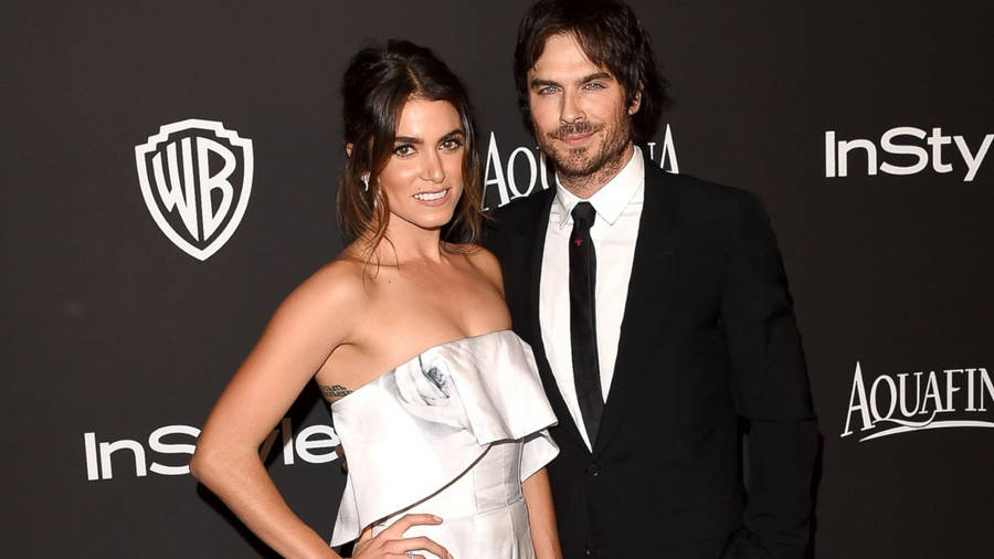 Nikki Reed And Ian Somerhalder Warner Bros Wallpaper