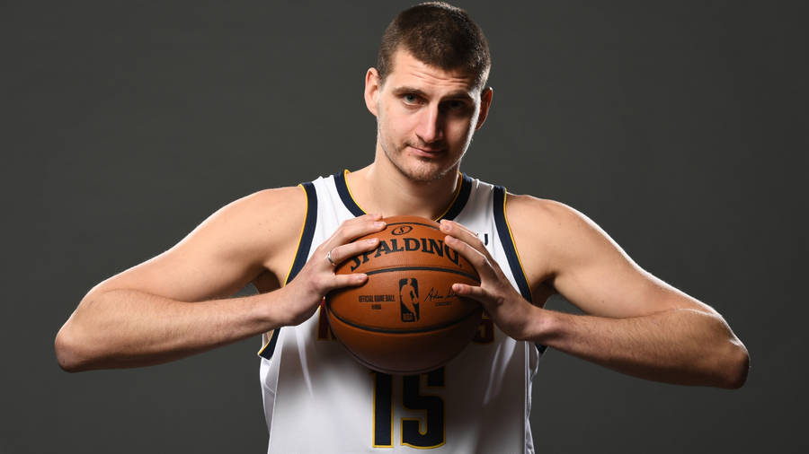 Nikola Jokic 15 Spalding Wallpaper