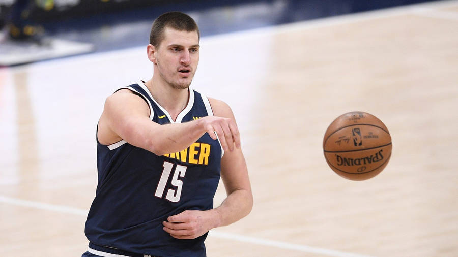 Nikola Jokic Basketball Pass Wallpaper