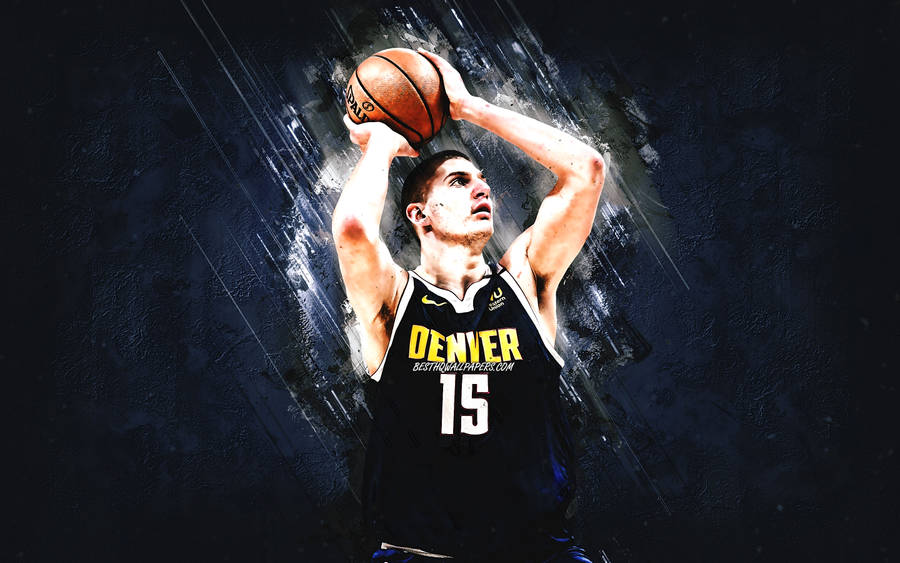 Nikola Jokic Denver Art Poster Wallpaper