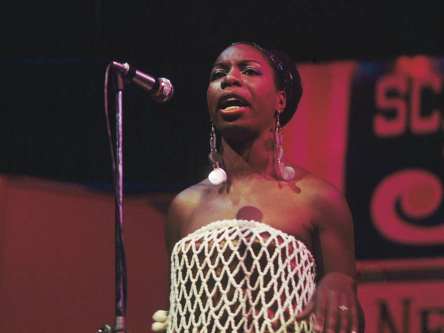 Nina Simone 1968 Newport Jazz Festival Wallpaper