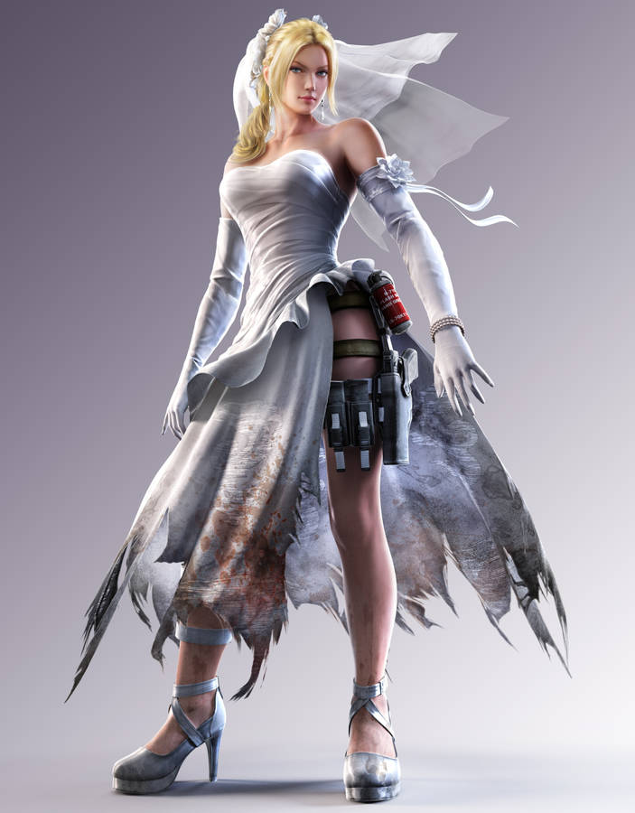 Nina Williams Wedding Dress Wallpaper