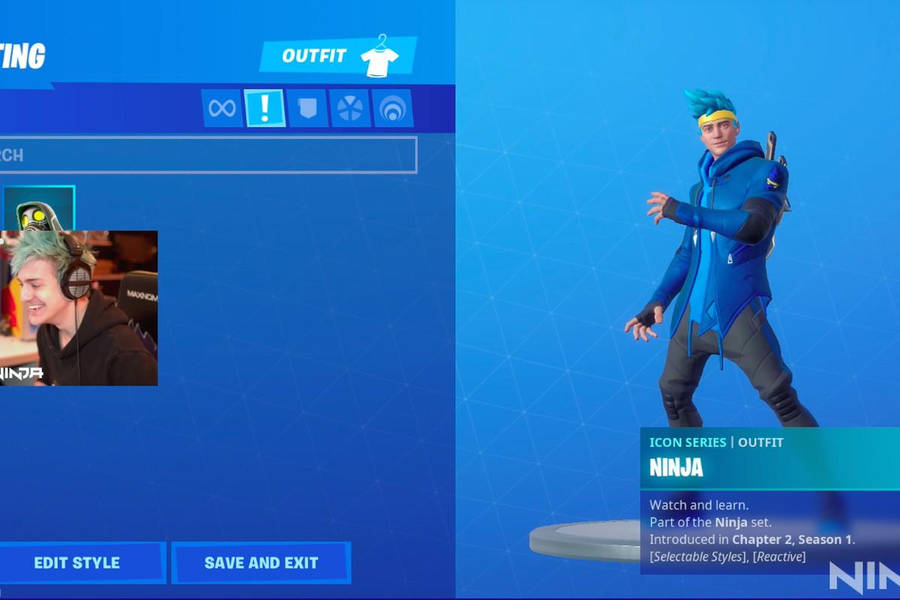 Ninja Fortnite Stream Wallpaper