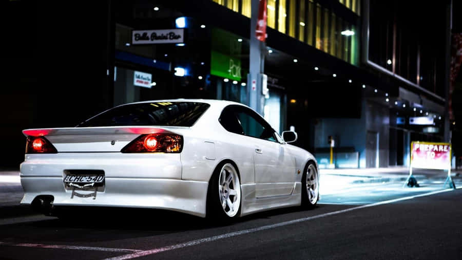 Nissan Silvia S15 City Street Wallpaper