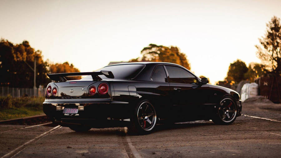 Nissan Skyline Gtr R33 At Dusk Wallpaper