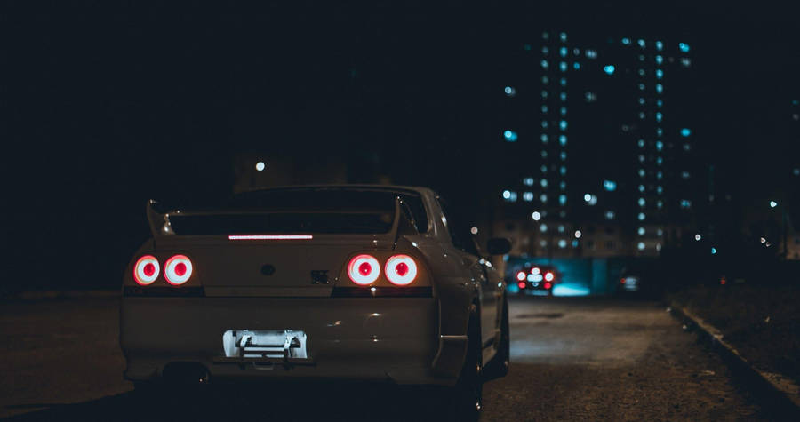 Nissan Skyline Gtr R33 Back View Wallpaper