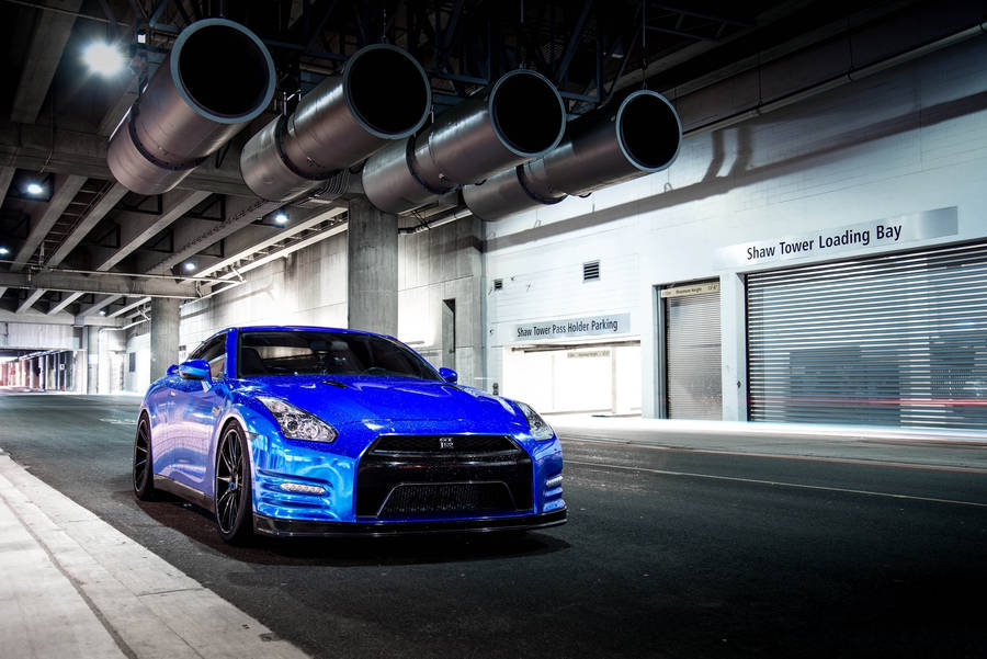 Nissan Skyline Gtr R35 Loading Bay Wallpaper