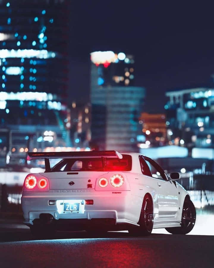 Nissan Skyline Iphone City Buildings Wallpaper