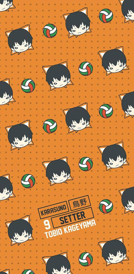 Nitotan Tobio Kageyama Pattern Wallpaper