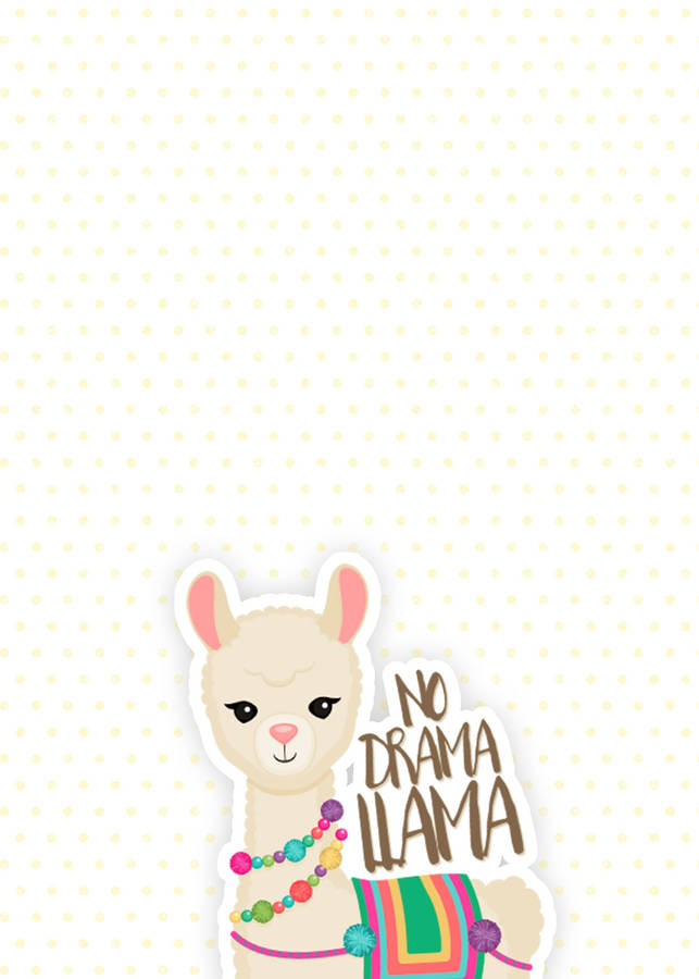 No Drama Llama Wallpaper