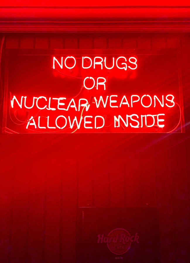 No Drugs Allowed Neon Sign Wallpaper