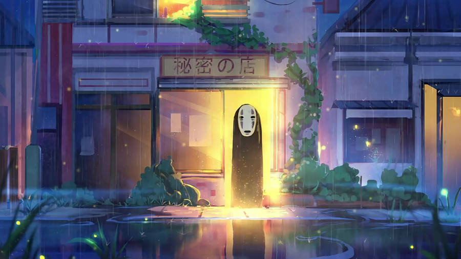 No-face At Store Wallpaper