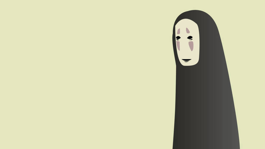 No-face Lime Background Wallpaper