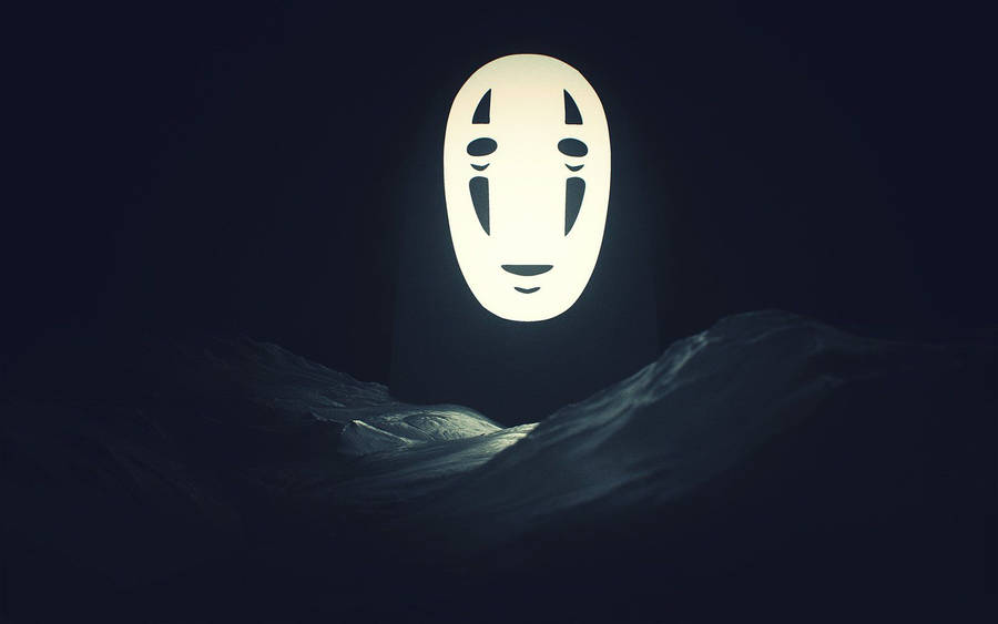 No-face Moon Glow Wallpaper