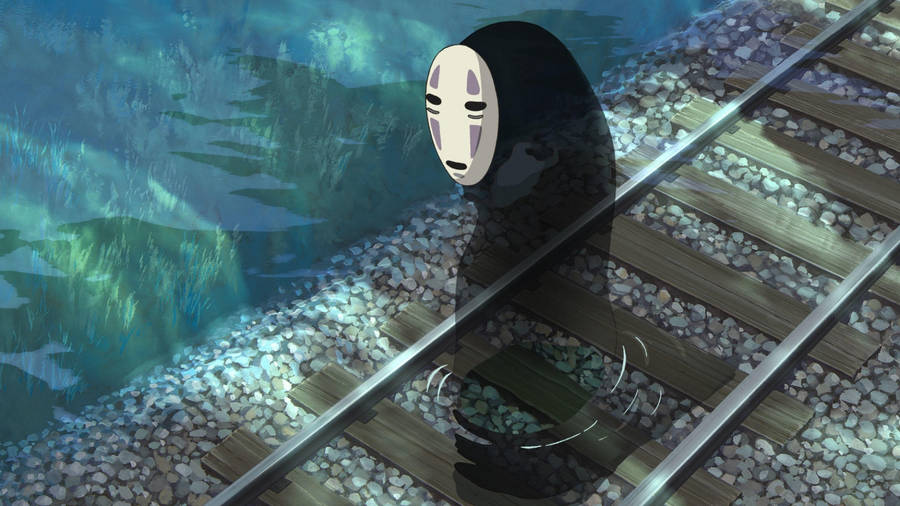 No-face Wooden Rail Wallpaper