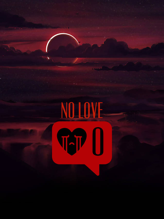 No Love Crying Heart Emoji Wallpaper