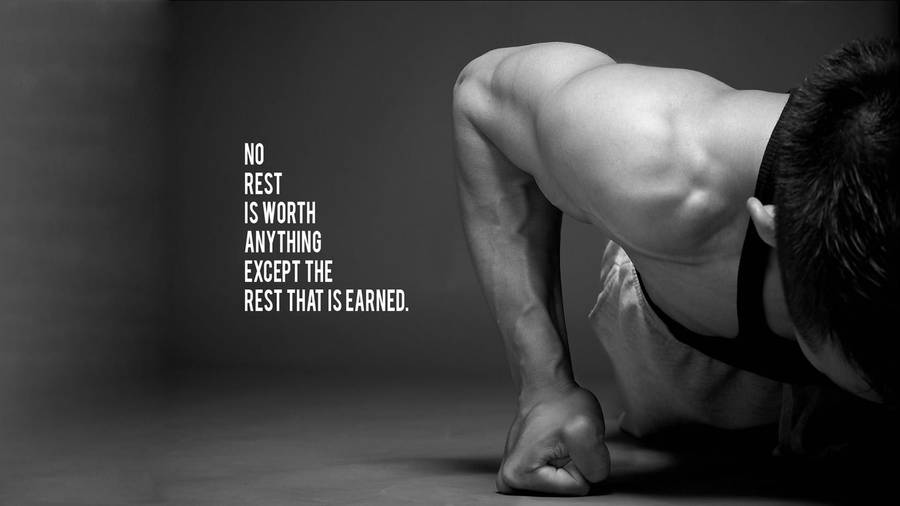 No Rest Fitness Motivations Wallpaper