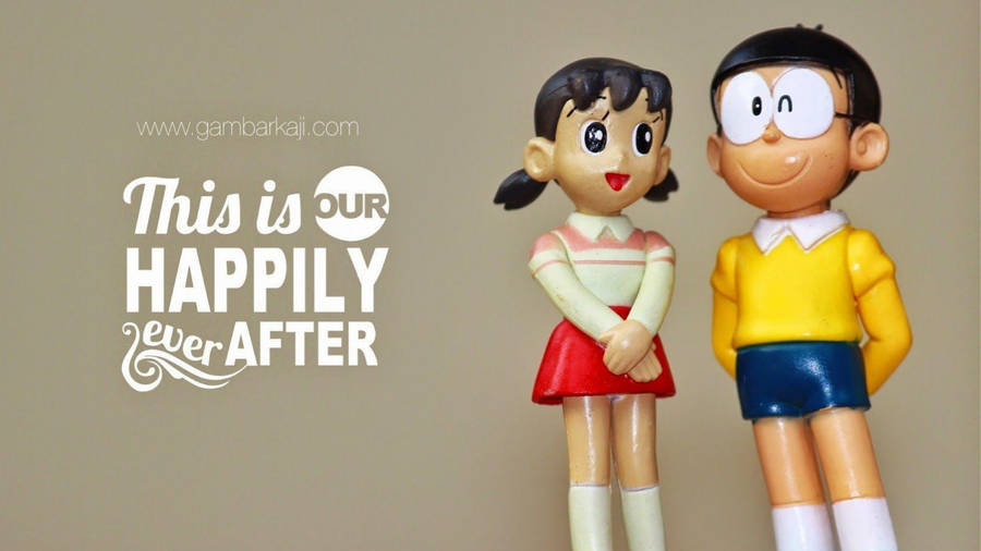 Nobita Shizuka Love Story Ever After Wallpaper