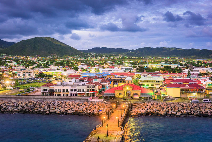 North America Saint Kitts Wallpaper