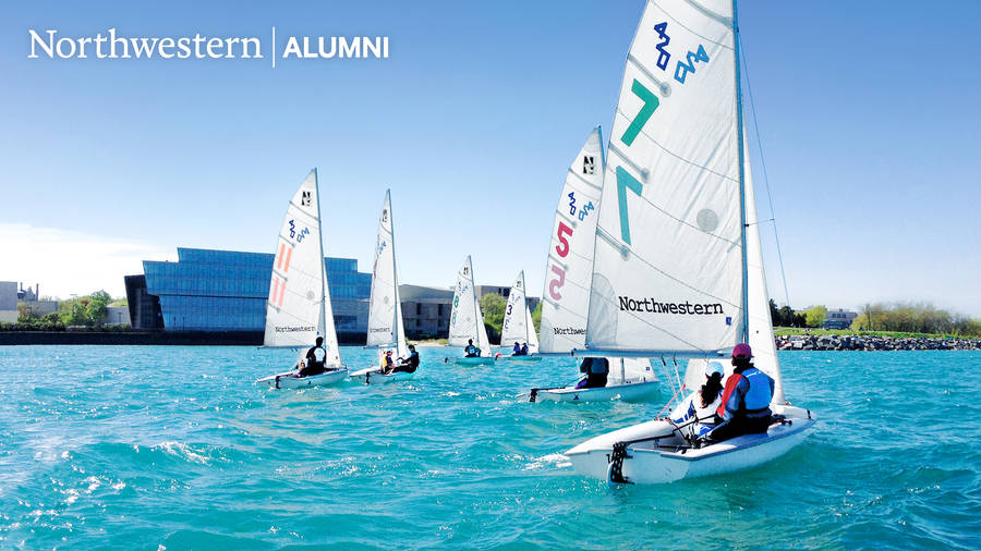 Northwestern University Sailing Boats Wallpaper