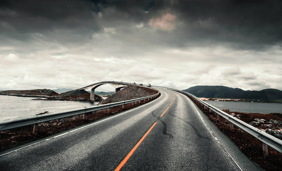 Norway Atlantic Ocean Road Wallpaper