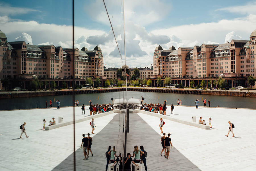 Norway Oslo Opera House Architecture Wallpaper