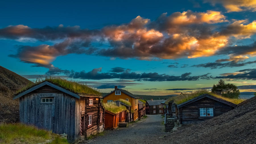 Norway Røros Mining Town Wallpaper