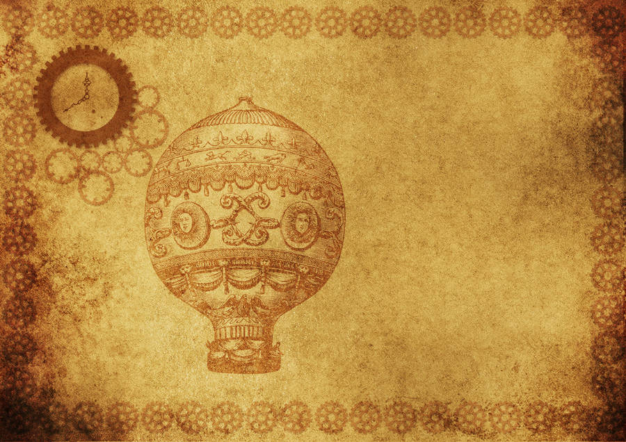 Nostalgic Hot Air Balloon Wallpaper