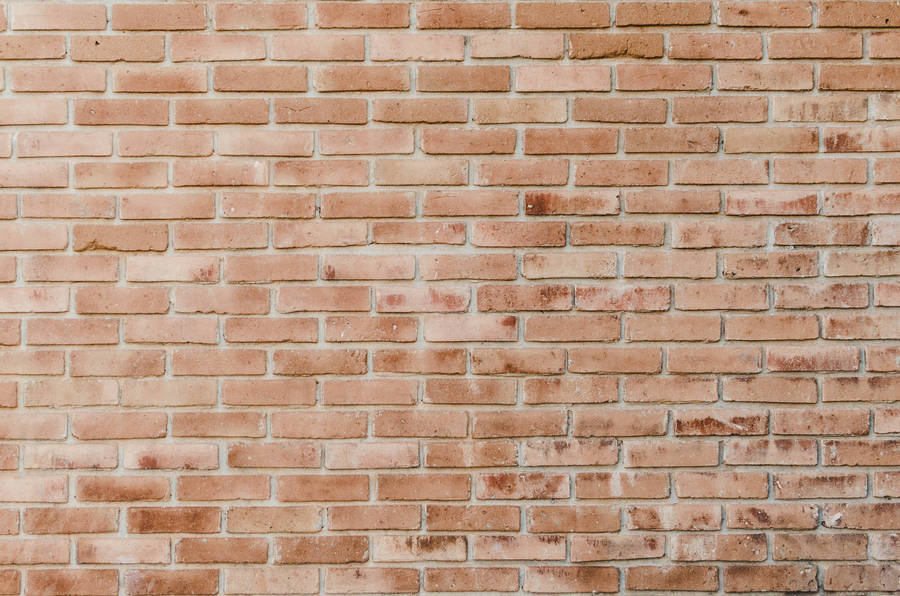 Nostalgic Pale Orange Brick Texture Wallpaper