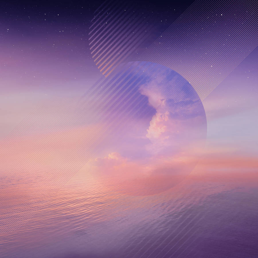 Note 8 Pink And Violet Sky Wallpaper