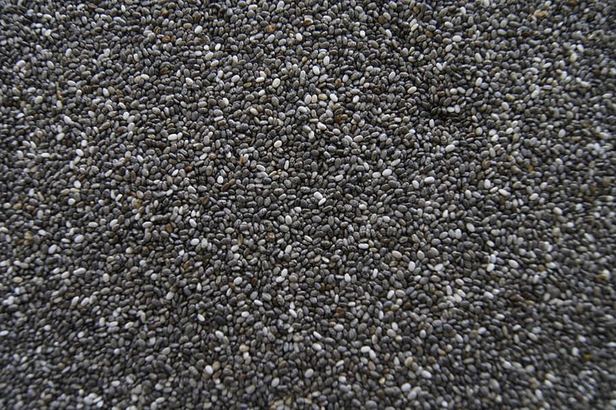 Nutritious Chia Seeds Close-up Wallpaper