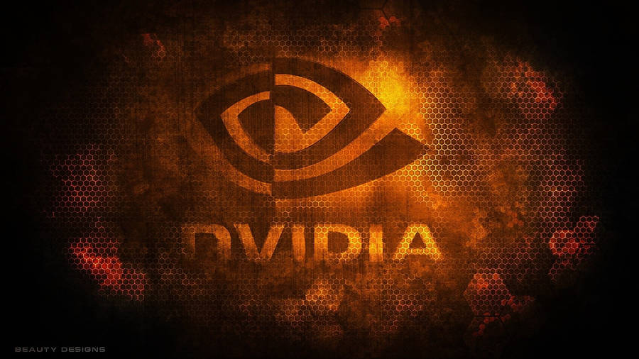 Nvidia Orange Eye Wallpaper