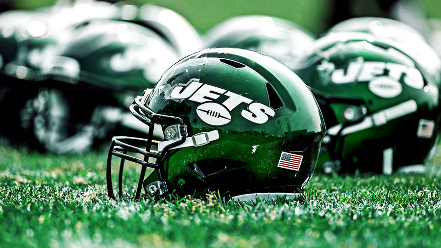 Ny Jets Multiple Helmets Wallpaper