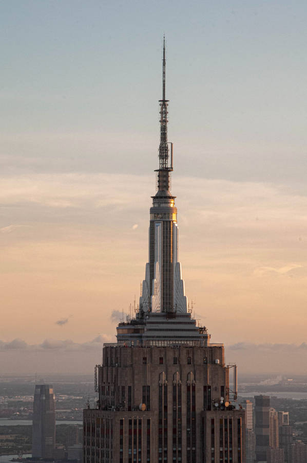 Nyc Empire State Building Top Iphone Wallpaper