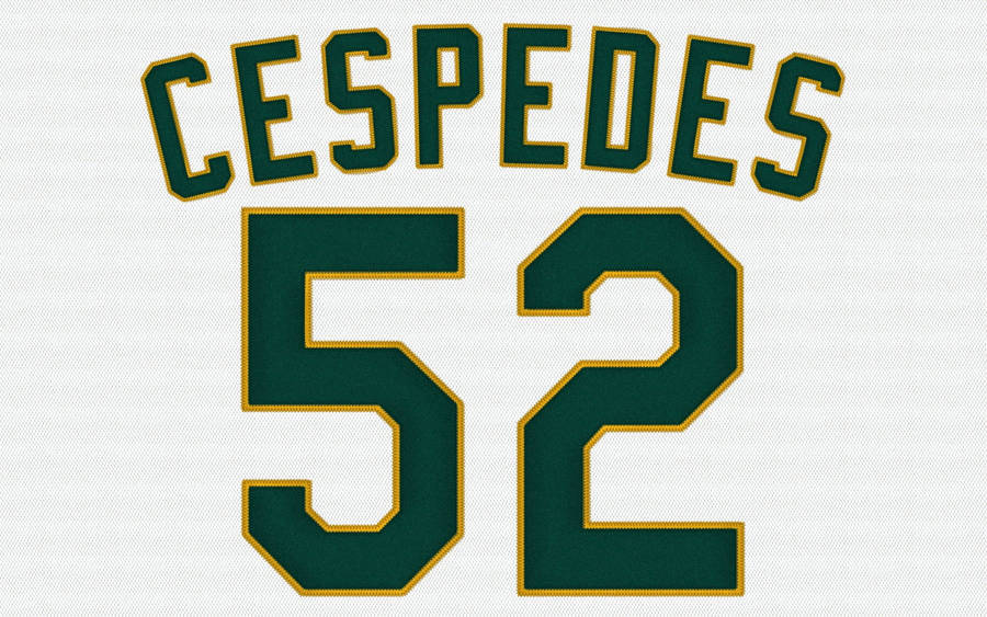 Oakland Athletics Cespedes 52 Wallpaper