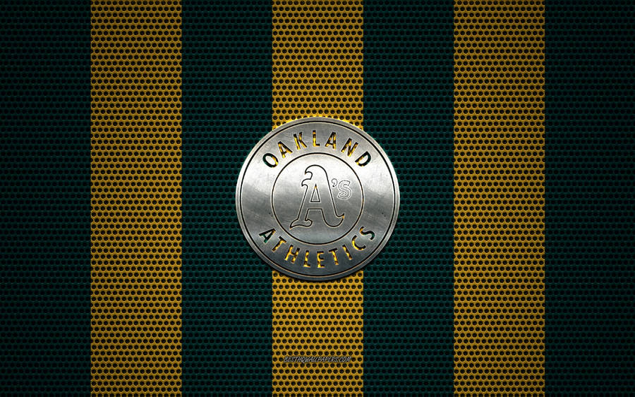 Oakland Athletics Silver Logo Wallpaper