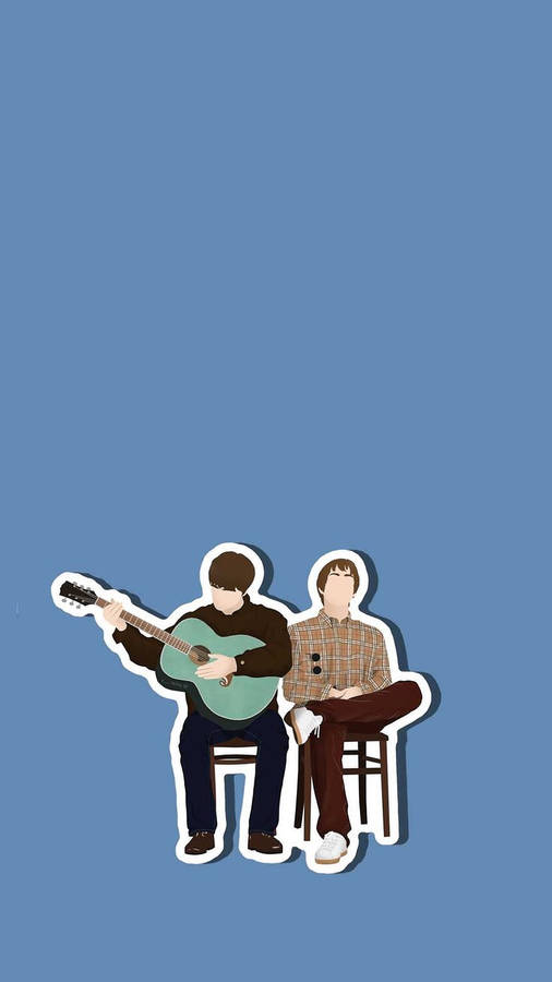 Oasis Vector Art Wallpaper