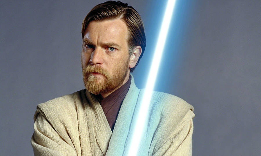 Obi Wan Kenobi Blue Lightsaber Wallpaper