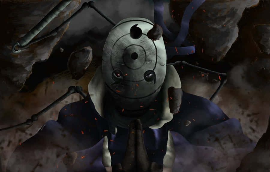 Obito Uchiha From Naruto With A Mask Wallpaper