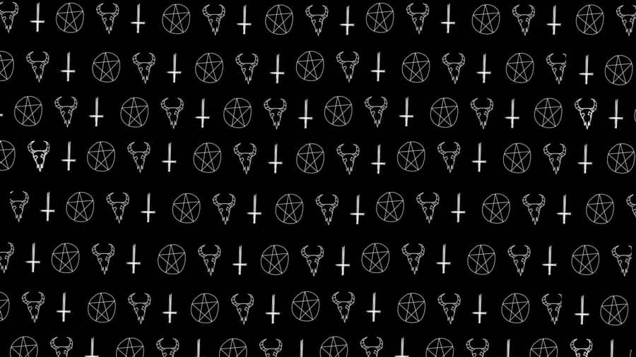 Occult Symbols Pattern Wallpaper